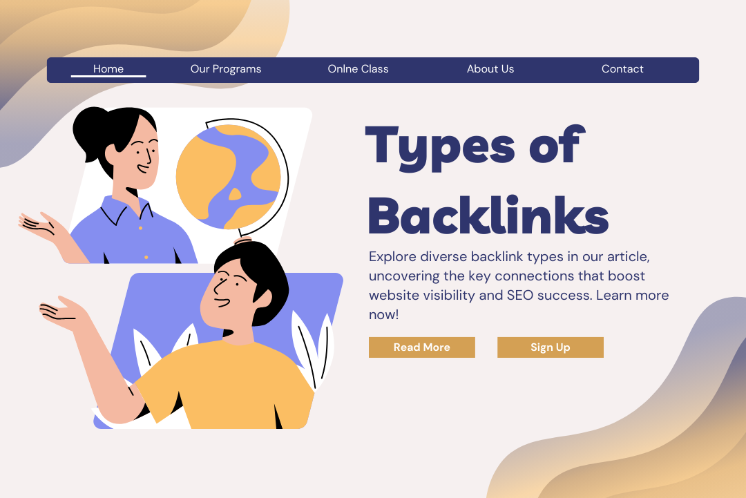 Illustration depicting various types of backlinks, showcasing the diversity and importance in SEO strategies